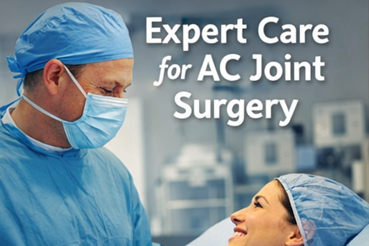 Patient post op after an AC Joint Surgery