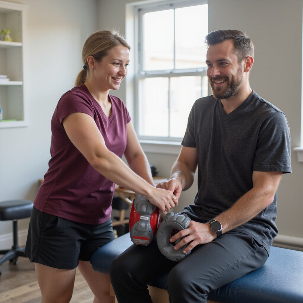 Physical therapist assisting Athlete 5 with leg-stretching exercises on a treatment table. road safety community injury prevention program injury prevention injury prevention distracted driving violence prevention community injury prevention program injury prevention suicide prevention suicide prevention injury prevention injury prevention injury prevention suicide prevention violence prevention sports injury violence prevention violence prevention injury prevention fall prevention bicycle safety violence prevention car seat bicycle safety injury prevention injury prevention injury prevention distracted driving fire prevention community injury prevention program
