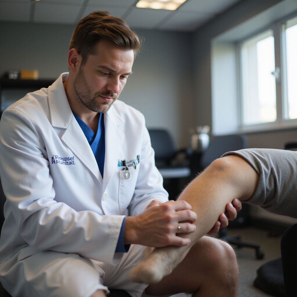 ALT TEXT: A doctor in a white coat gently examining an athlete’s injured leg on an exam table. gait assessing running injuries assessing running injuries physiotherapy rehabilitation gait therapy physical therapy assessing running injuries center of mass gait assessing running injuries evaluations gait injury prevention heel evaluation physiotherapy assessing running injuries gait biomechanics assessment of running injuries therapy gait analysis knee flexion center of mass knee flexion hip gait analysis assessing running injuries assessment running injury therapy hip eversion cadence therapy inclination angle eversion therapy hip hip physical therapy hip knee flexion assessing running injuries heel gait analysis physical therapy knee evaluation therapy knee flexion therapy treadmill assessing running injuries knee inclination angle knee physical therapy foot biomechanics knee flexion physical therapy physiotherapy gait assessing running injuries heel knee flexion gait analysis treadmill foot assessment of running injuries physiotherapy tibia gait analysis assessing running injuries gait analysis hip foot hip assessing running injuries therapy cadence gait rehabilitation injured runner assessment assessing running injuries physical therapy heel physiotherapy treadmill physiotherapy assessing running injuries hip knee flexion foot heel physiotherapy gait assessing running injuries eversion physiotherapy physiotherapy hip knee biomechanics gait analysis knee foot hip assessing running injuries foot gait physiotherapy