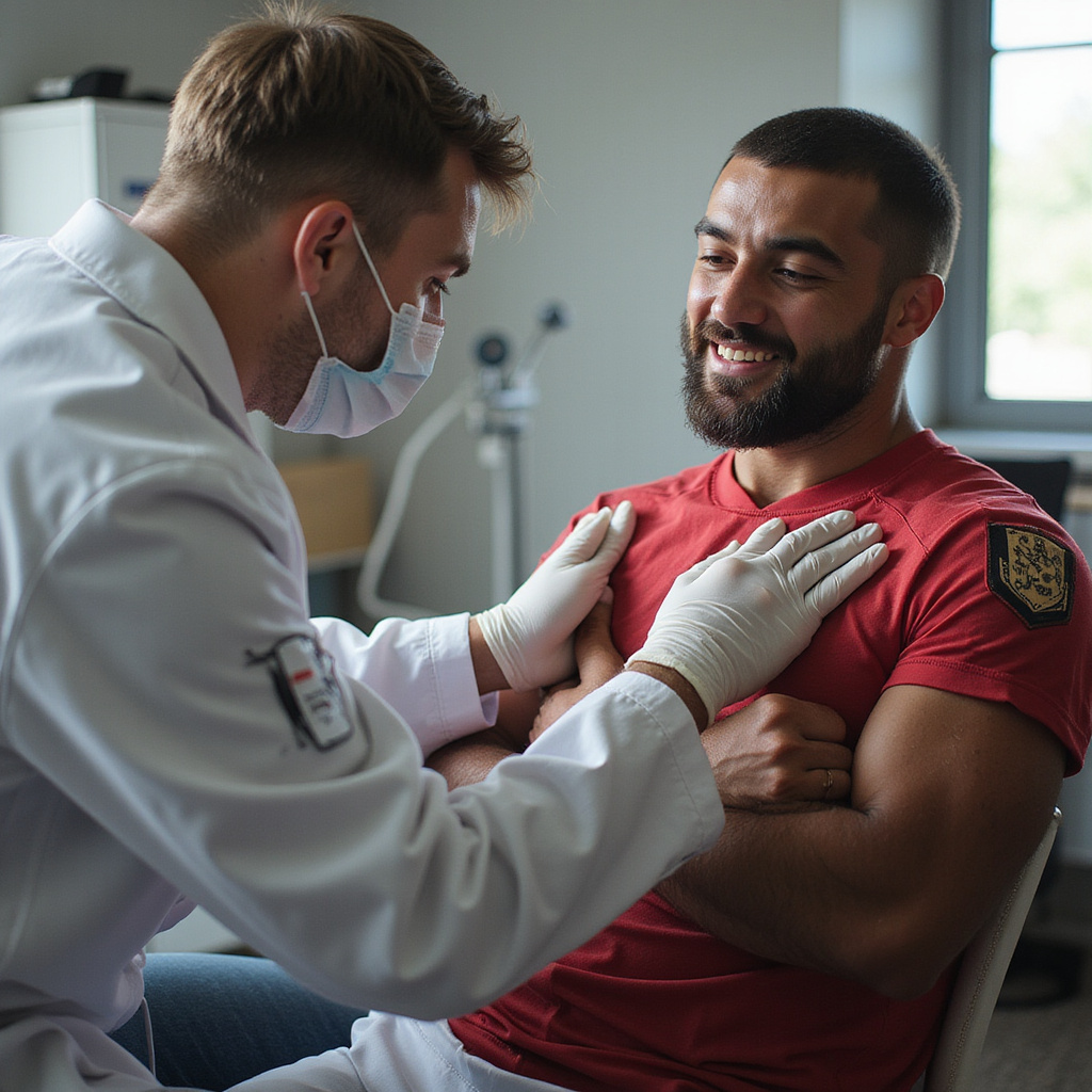ALT TEXT: Close-up of an injured athlete wincing while a sports doctor gently examines and tests his knee evaluation risk assessment sports injuries sports injury sports injuries fractures medical history sprains diagnosis athletic injury evaluation physical examination evaluations risk factors athletic injury evaluation risk factors fractures fractures sprains sports medicine sports injuries muscle tears dislocations fractures sports injuries sports injury athletic injury evaluation risk assessment sports injuries sports medicine stress fractures risk assessment athletic injury evaluation physical examination sports injuries evaluation sports injuries sports injury diagnosis sports injuries physical examination diagnostic tests sports injury physical examination sports injury evaluation athletic injury evaluation risk factors athletic injury evaluation fractures stress fractures sports injury athletic injury evaluation evaluation sports injuries sports injuries physical examination sports medicine medical history diagnosis fractures athletic injury evaluation dislocations sports medicine strains athletic injury evaluation athletic injury evaluation diagnosis dislocations concussion physical examination risk factors sports medicine athletic injury evaluation sports medicine diagnostic tests dislocations athletic injury evaluation diagnostic tests strains evaluation sports medicine evaluation sports injury sports medicine sports medicine sports injuries strains sports injuries athletic injury evaluation sports injury sports injuries athletic injury evaluation sports injuries risk factors sports injuries evaluation of sports injuries sports medicine risk factors muscle tears evaluation of athletics injuries sports medicine sports injuries evaluation of sports injuries stress fractures sports injury sports injuries athletic injury evaluation risk factors sports injuries sports injuries medical history sports medicine sports medicine sports injuries psychological evaluation sports injuries evaluation of athletics injuries sports injury athletic injury evaluation evaluation evaluation fractures sports medicine sports medicine sports medicine