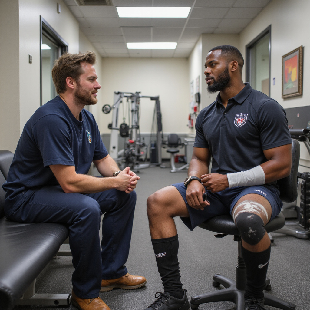 ALT TEXT: An injured athlete seated on an exam table, attentively discussing treatment options with a doctor in a clinic.athletic checkup medical history athlete physical exam athlete physical exam athlete physical exam physical exams physical exam athlete physical exam physical examination exam for sports athlete physical exam athlete physical exam health screenings screening physical exams athlete physical exam preparticipation physical evaluation athletic checkup athlete physical exam health screenings screening athlete physical exam evaluation evaluation medical history athlete physical exam athletic checkup athletic checkup athlete physical exam athlete physical exam athletic checkup athletic checkup athletic checkup athlete physical exam athletic checkup athletic checkup evaluation athletic checkup exam for sports exam for sports evaluation athletic checkup athlete physical exam athletic physical exam athlete physical exam screening evaluation