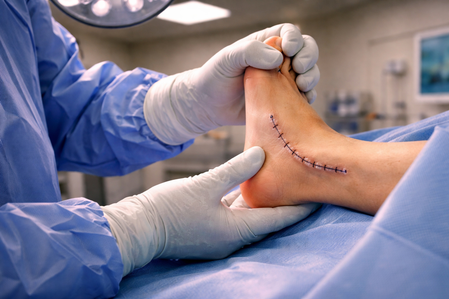 medical scene of an ankle surgery in a modern operating room anesthesia ligament arthroscopy ligament physical therapy ankle instability procedure rehabilitation ligament ligament ankle sprains rehabilitation physical therapy ankle sprain ligament ligament anesthesia ankle instability repair ligament ligament ligament rehabilitation ligament ankle sprains rehabilitation arthroscopy rehabilitation