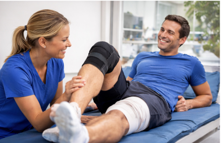 Man having PT sessions after an MCL Reconstruction. knee mcl reconstruction medial collateral ligaments suture physiotherapy mcl surgery rehabilitation medial collateral ligament medial collateral ligament arthroscopy implant physiotherapy physiotherapy arthroscopy medial collateral ligament mcl surgery physiotherapy medial collateral ligament suture physiotherapy medial collateral ligament physiotherapy mcl surgery implant mcl reconstruction arthroscopy mcl surgery physiotherapy arthroscopy rehabilitation